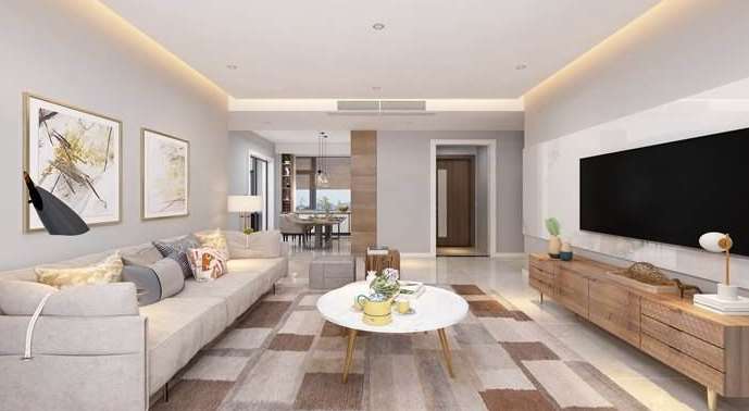 济南装饰公司-客厅效果图