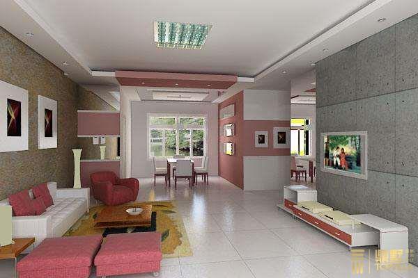 济南万泰装饰-中式客厅效果图